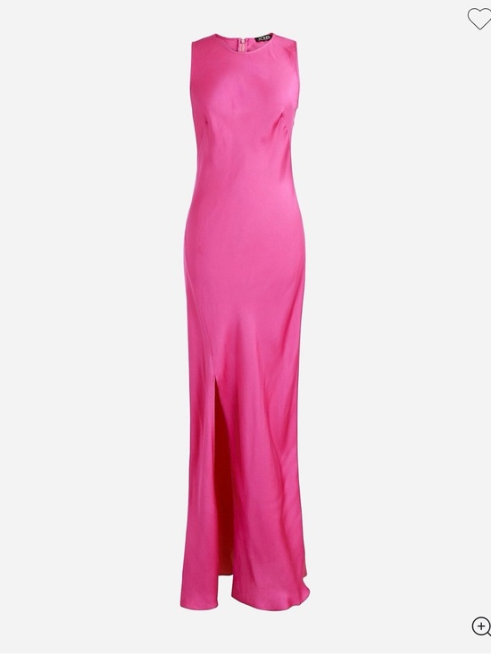 J. Crew Dresses & Skirts - J.Crew Vibrant Pink Sleeveless Maxi Dress with Front Slit
